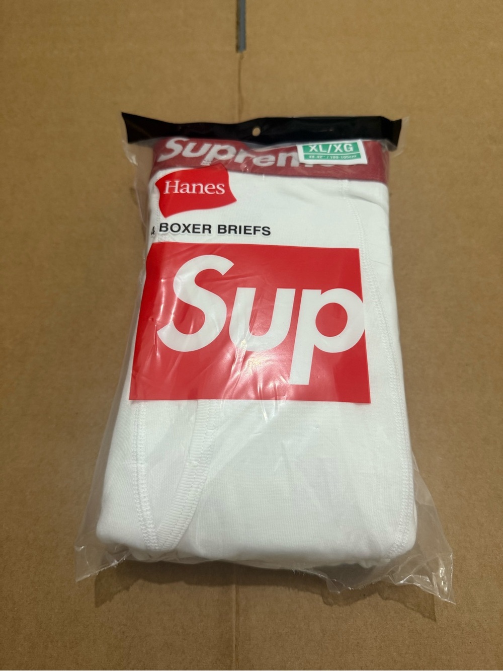Supreme X Hanes White Boxers Briefs